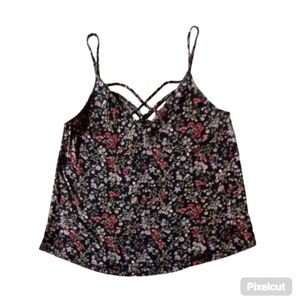 American Eagle Soft Floral Tank Top ‐ Size S